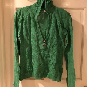 Moth long sleeve shirt with hood